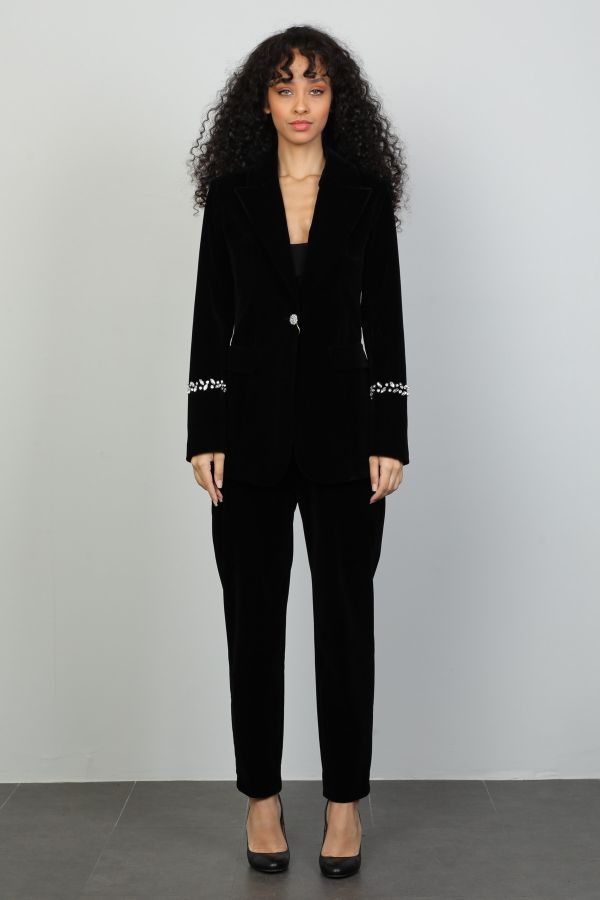 Picture of Womma 73608 BLACK Women Suit