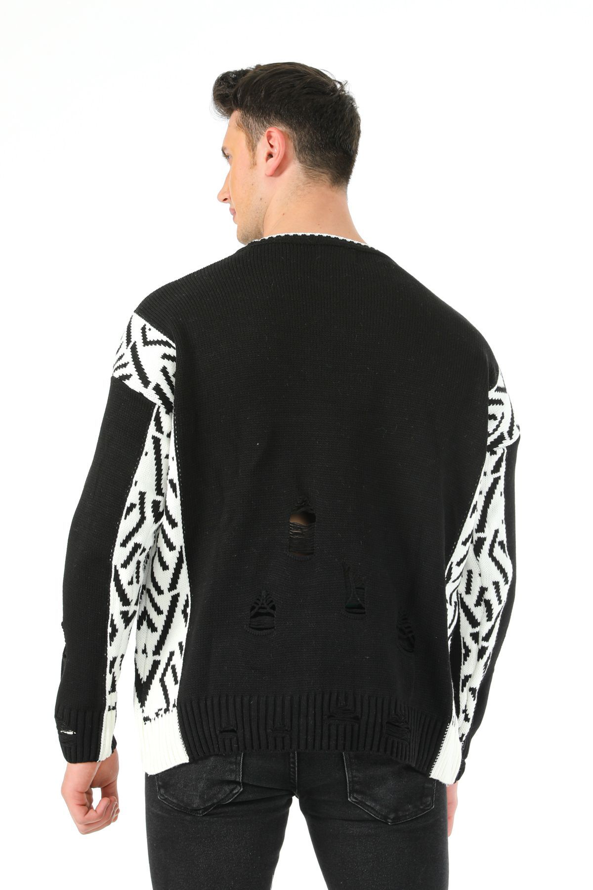 Sifu Men SFES5074-L-XL BLACK Men's Sweater