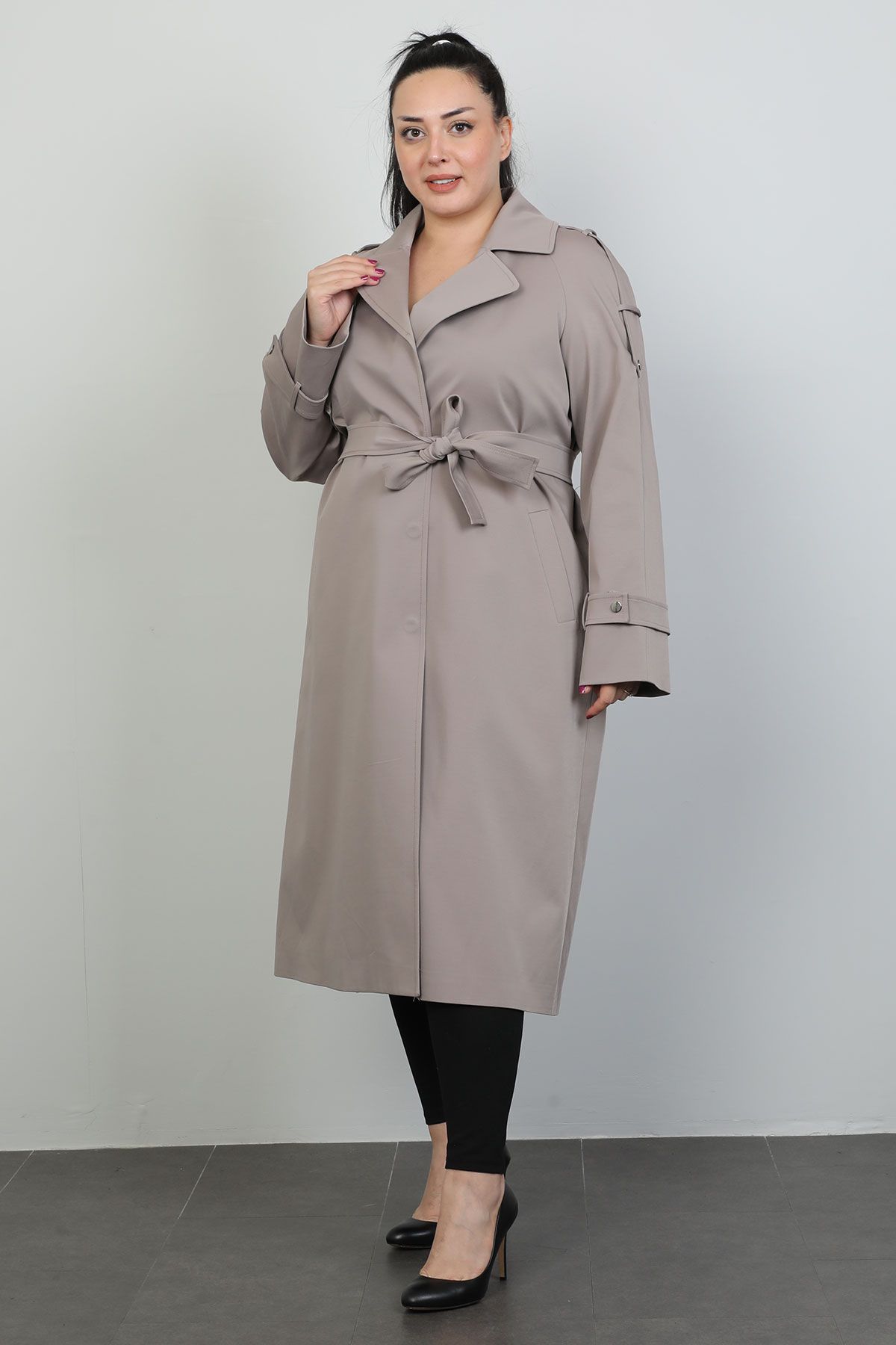 Trench coat plus size cheap women's