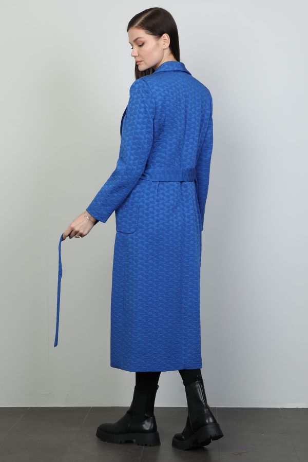 Picture of Sandrom 9228 BLUE Women Trenchcoat