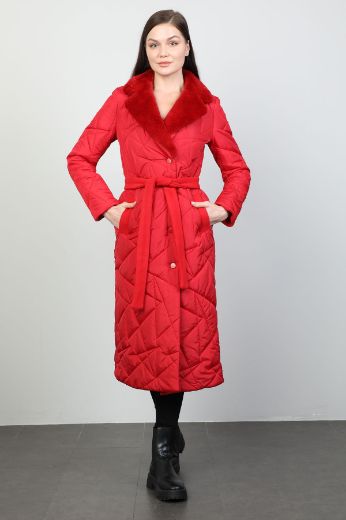 Picture of To-see 4002 RED Women Puffer Coat