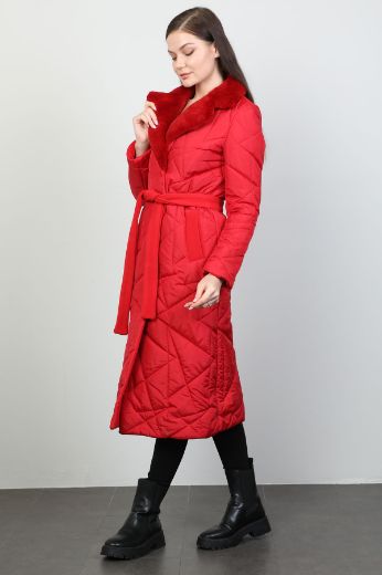 Picture of To-see 4002 RED Women Puffer Coat