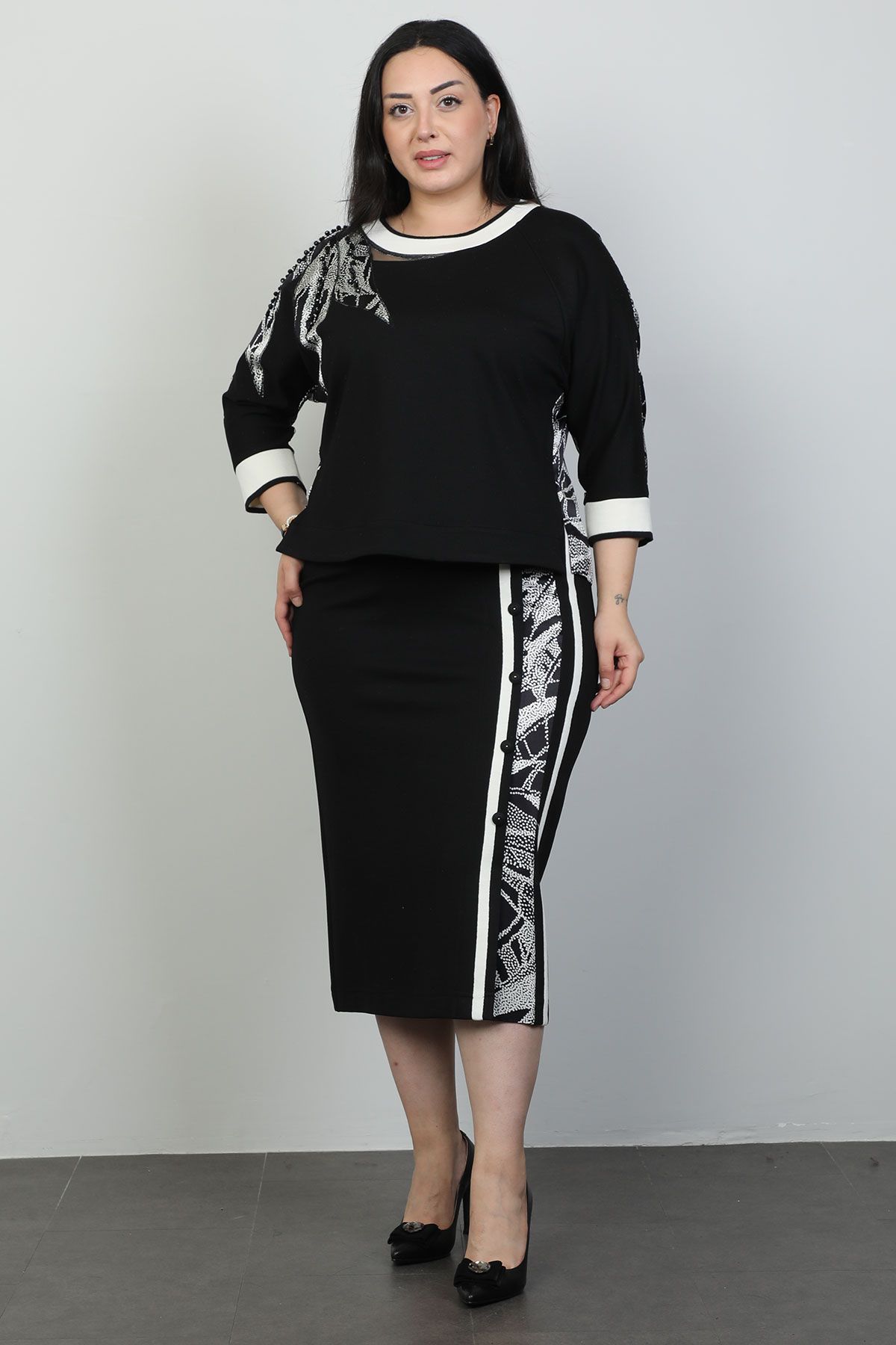 Plus size shop skirt suits