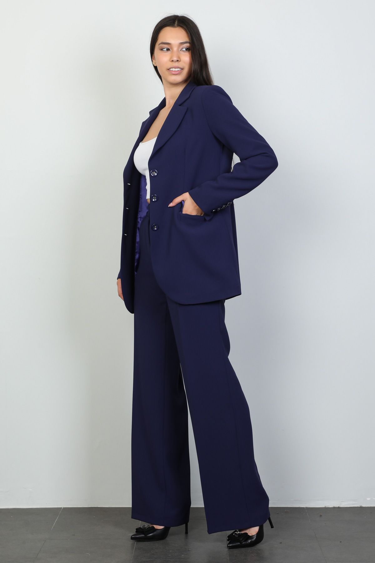 2 Piece Set Women Office Uniform Business Suits Career Trousers and Blazer  | eBay