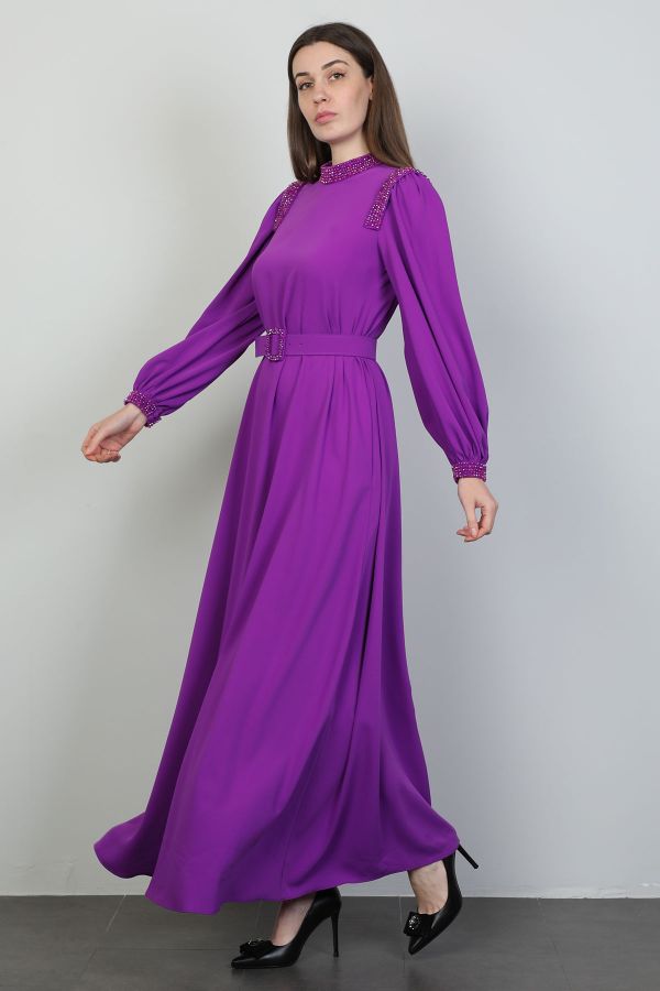 Picture of Roux 2327151 PURPLE Women Dress