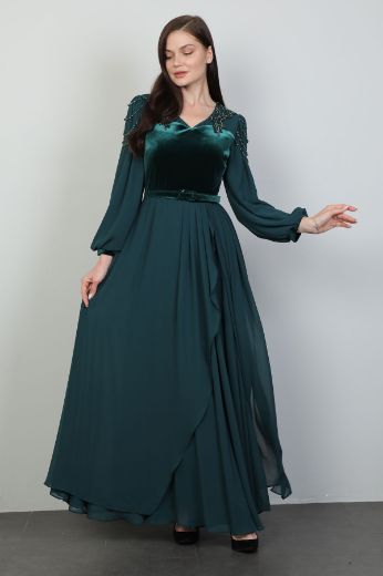 Picture of Dozza Fashion 2453 OIL GREEN Women Dress