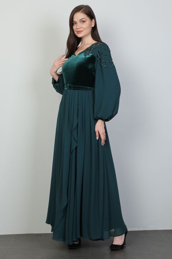 Picture of Dozza Fashion 2453 OIL GREEN Women Dress