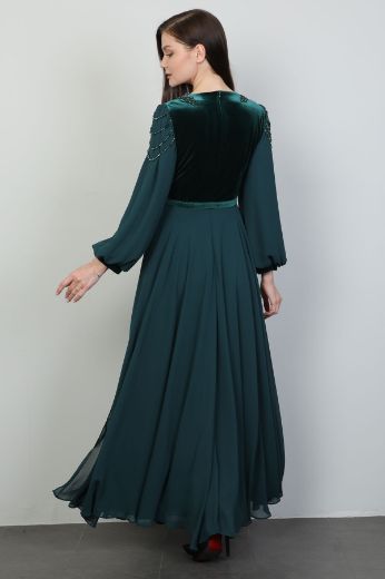 Picture of Dozza Fashion 2453 OIL GREEN Women Dress