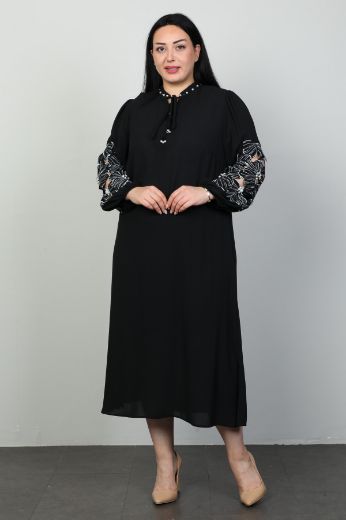 Roguee 24Y-2105xl SIYAH Büyük Beden Kadın Elbise resmi