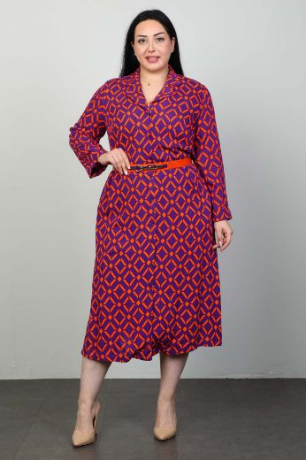 Picture of Roguee 24Y-2109xl PURPLE Plus Size Women Dress 