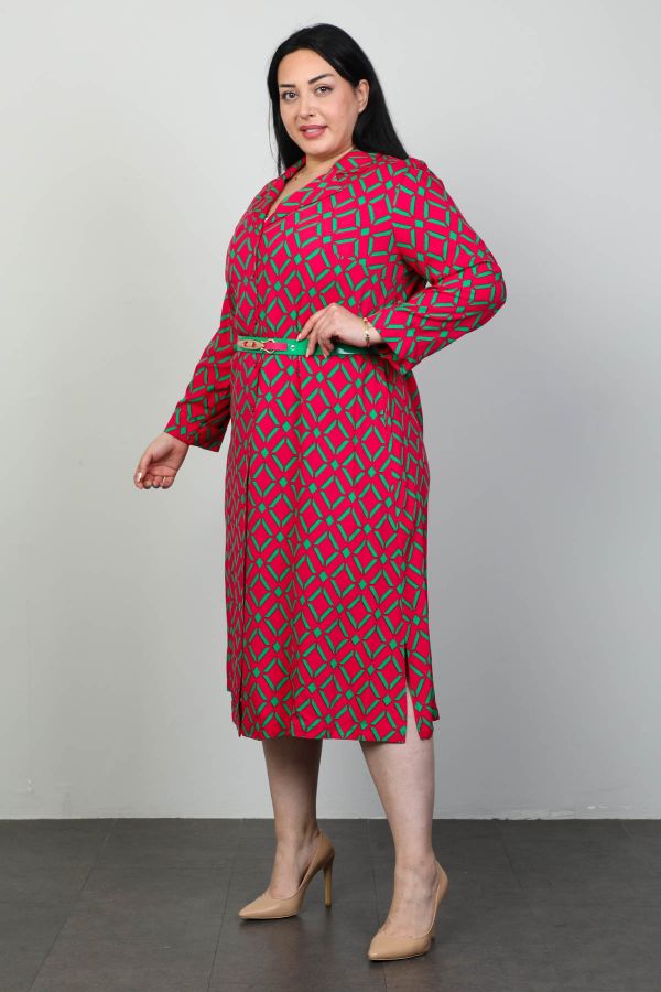 Picture of Roguee 24Y-2109xl RED Plus Size Women Dress 