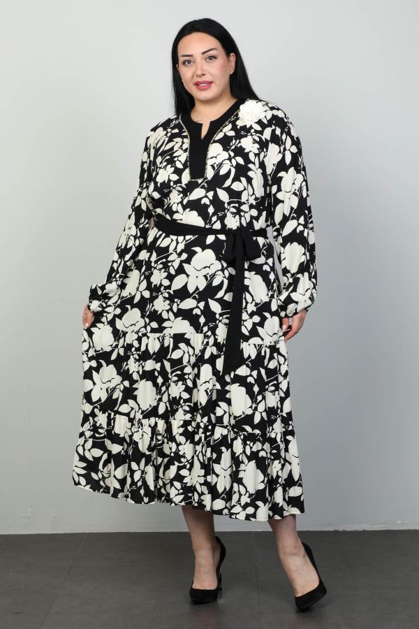 Picture of Roguee 2119xl BLACK Plus Size Women Dress 