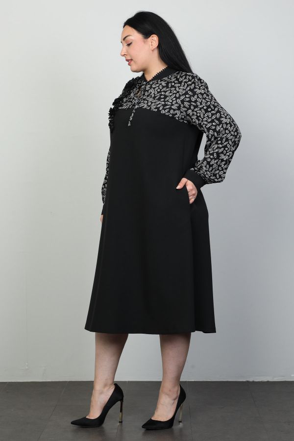 Picture of Roguee 24Y-2102xl BLACK Plus Size Women Dress 