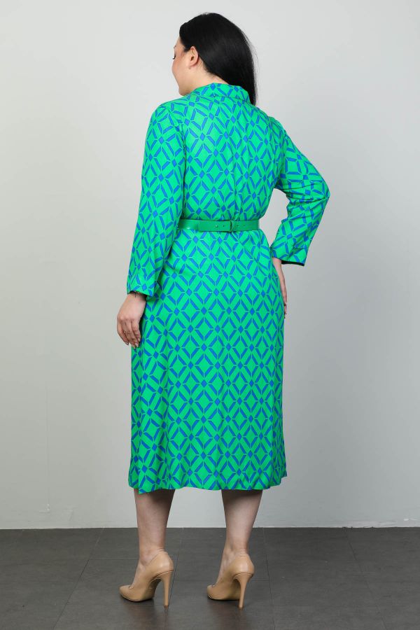 Picture of Roguee 24Y-2109xl GREEN Plus Size Women Dress 