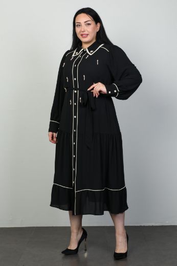 Picture of Roguee 2101xl BLACK Plus Size Women Dress 