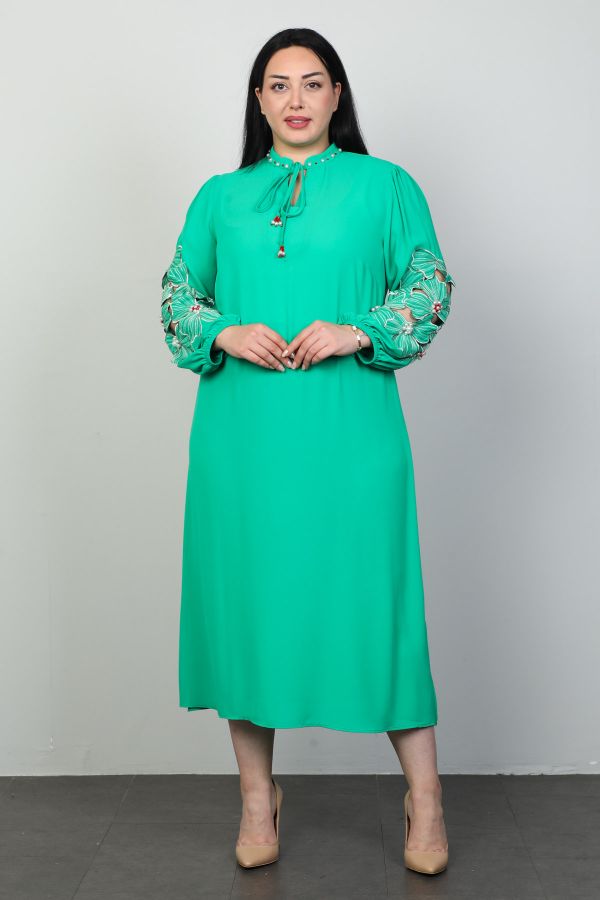 Picture of Roguee 24Y-2105xl GREEN Plus Size Women Dress 