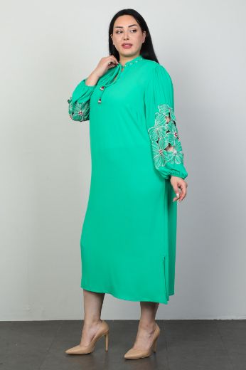 Picture of Roguee 24Y-2105xl GREEN Plus Size Women Dress 