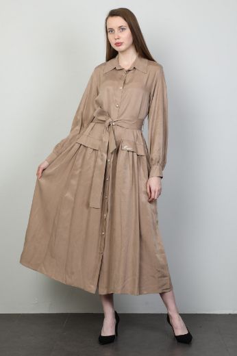 Picture of Lasagrada K4353 MINK Women Dress