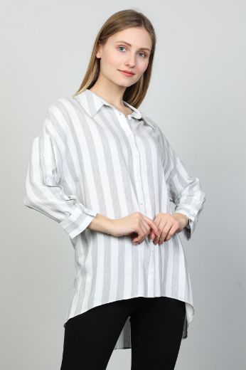 ROXELAN RB2755 GRI Kadın Gömlek resmi