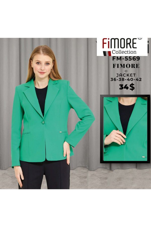 Fimore 5569 YESIL Kadın Ceket resmi