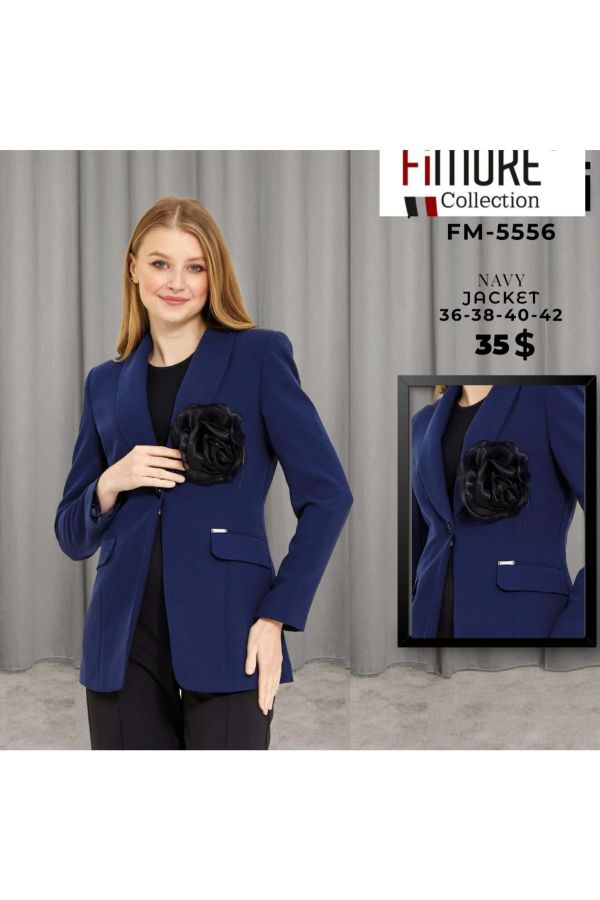 Fimore 5556 LACIVERT Kadın Ceket resmi