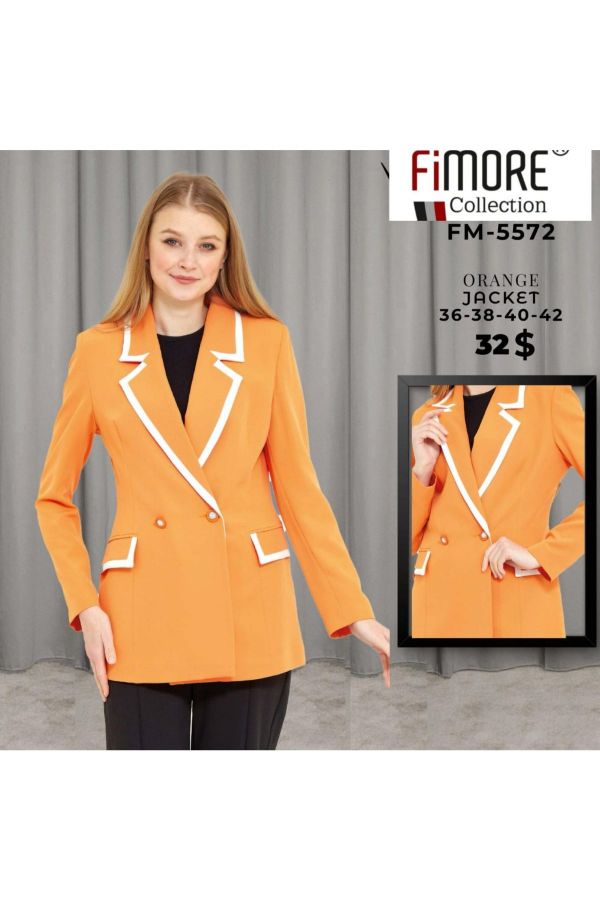 Fimore 5572 TURUNCU Kadın Ceket resmi
