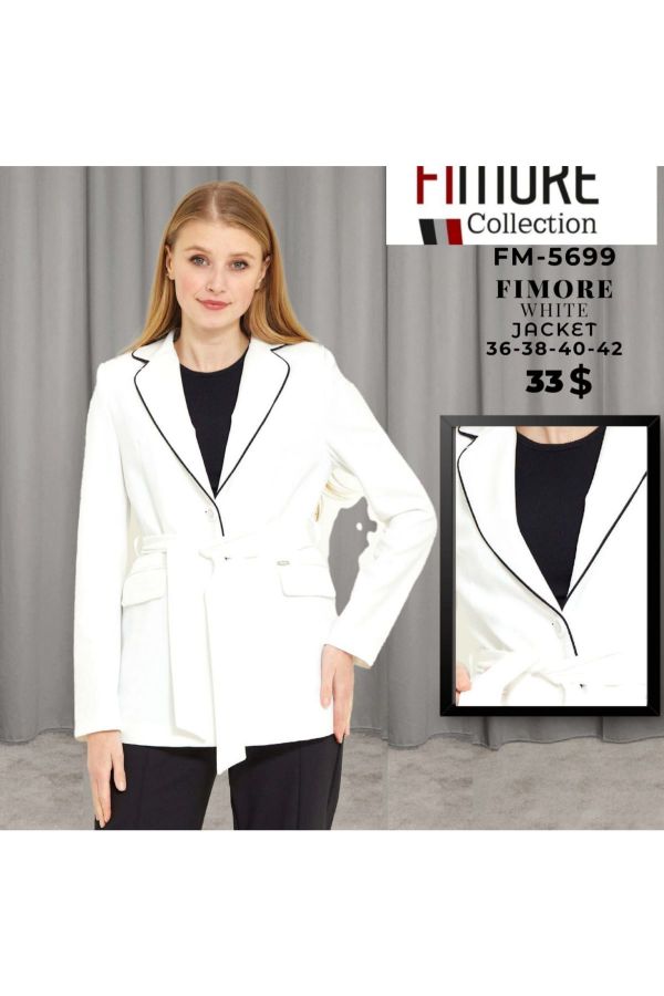 Fimore 5699 EKRU Kadın Ceket resmi