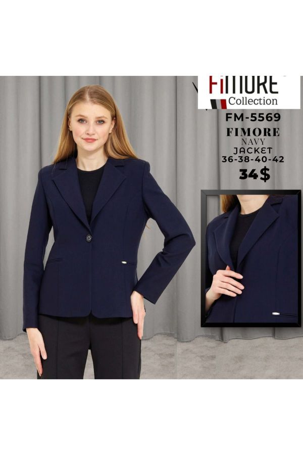 Fimore 5569 LACIVERT Kadın Ceket resmi