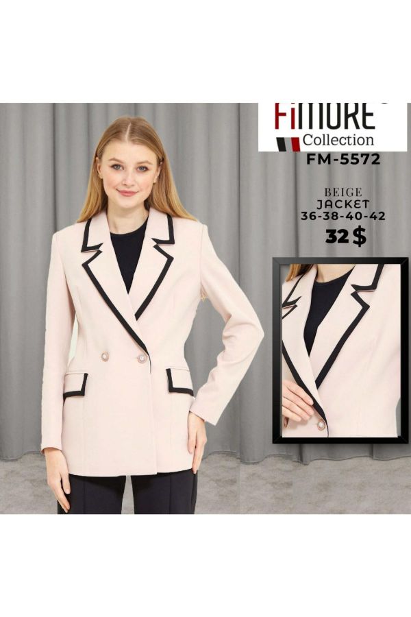 Fimore 5572 BEJ Kadın Ceket resmi