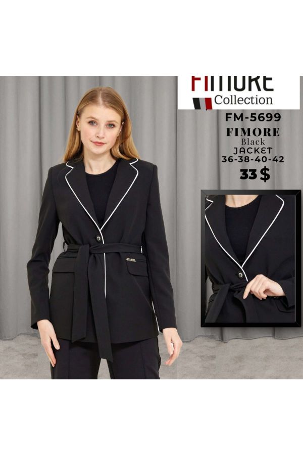 Fimore 5699 SIYAH Kadın Ceket resmi