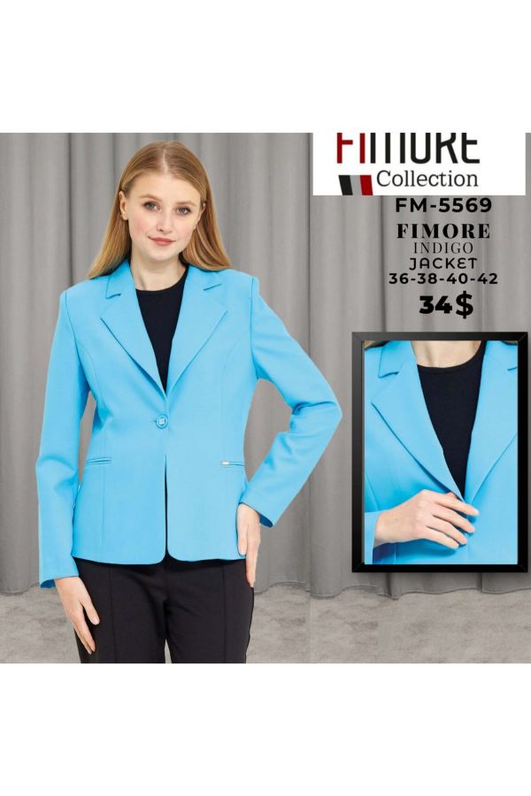 Fimore 5569 MAVI Kadın Ceket resmi