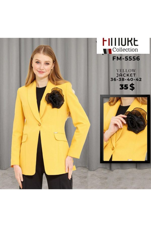 Fimore 5556 SARI Kadın Ceket resmi