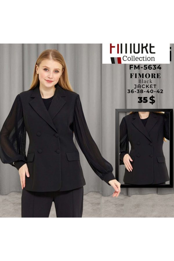 Fimore 5634 SIYAH Kadın Ceket resmi