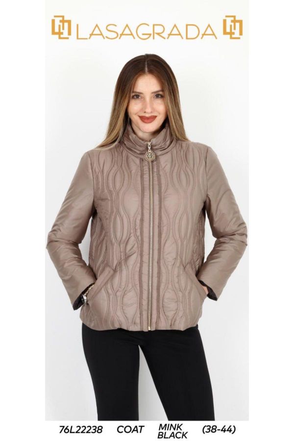 Picture of Lasagrada 76L22238 MINK Women Puffer Coat