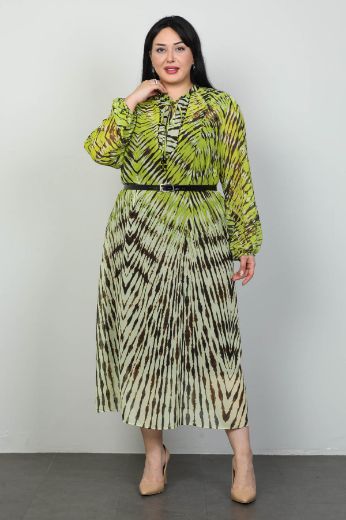 Picture of Roguee 2115xl GREEN Plus Size Women Dress 