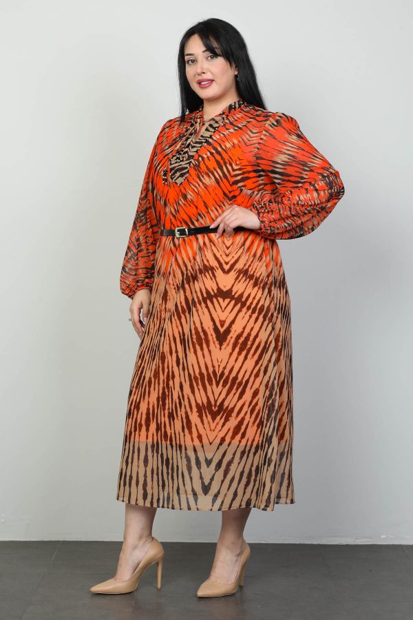 Изображение Roguee 2115xl OРАНЖЕВЫЙ Женское платье большого размера 