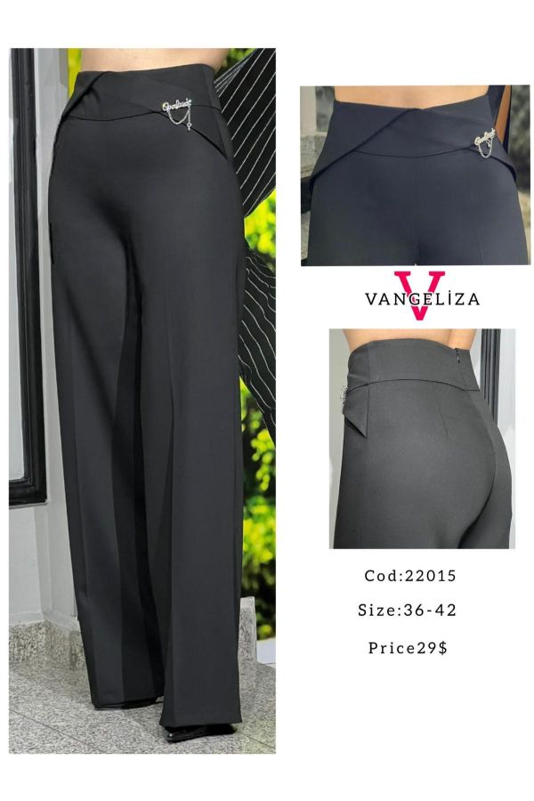 Picture of Vangeliza 22015 BLACK Women's Trousers