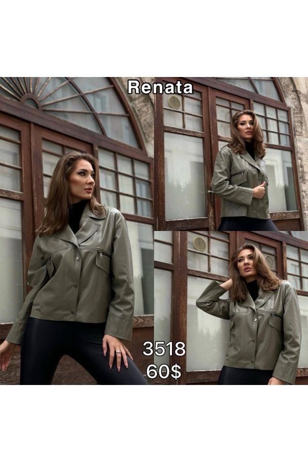 Renata 3518 YESIL Kadın Trençkot resmi