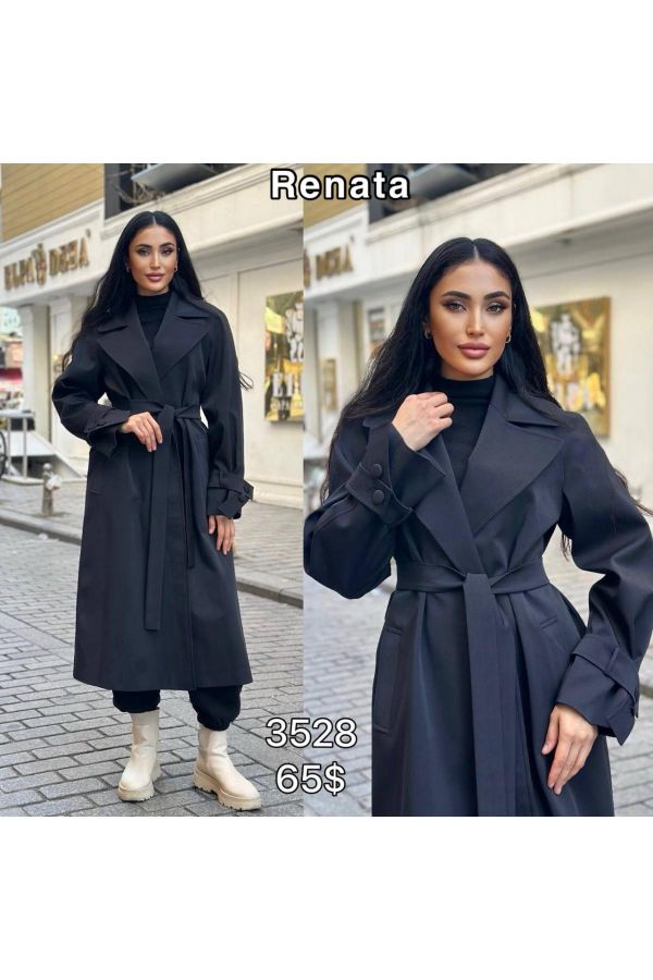 Renata 3528 SIYAH Kadın Trençkot resmi