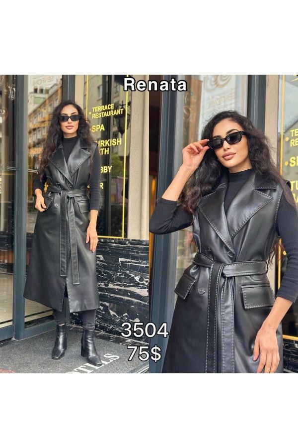 Renata 3504 SIYAH Kadın Trençkot resmi