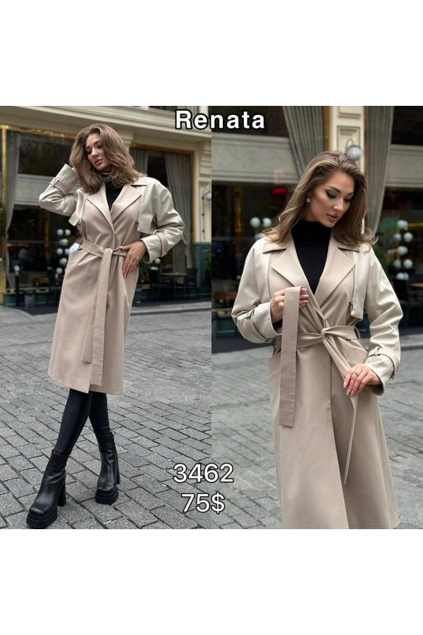 Renata 3462 KREM Kadın Trençkot resmi