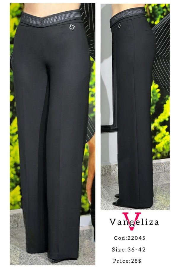 Picture of Vangeliza 22045 BLACK Women's Trousers