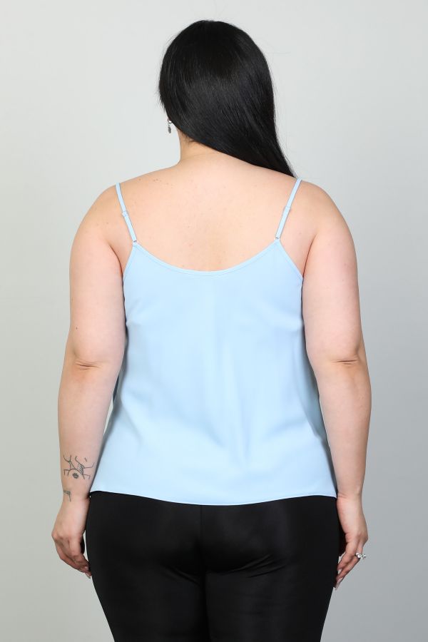 Изображение 4gKiwe MWJ615xl СИНИЙ Женская блузка большого размера