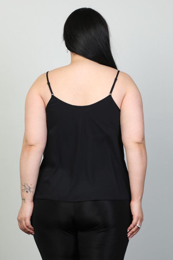 Изображение 4gKiwe MWJ615xl ЧЕРНЫЙ Женская блузка большого размера