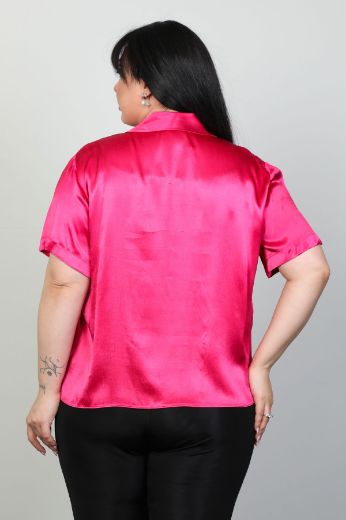 Изображение 4gKiwe MWJ613xl РОЗОВЫЙ Женская блузка большого размера