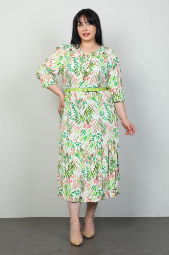 Picture of Roguee 1855xl GREEN Plus Size Women Dress 
