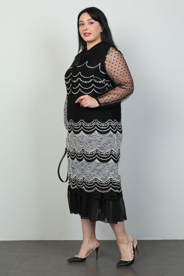 Picture of Roguee 1905xl BLACK Plus Size Women Dress 