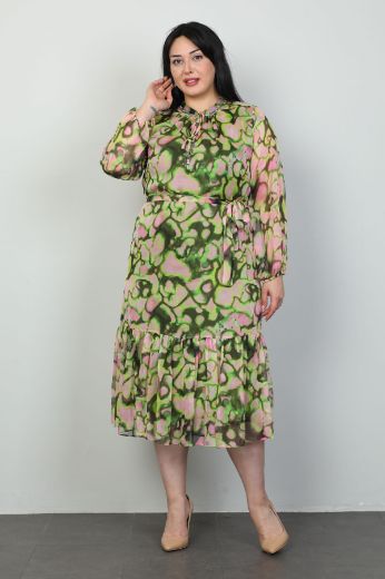 Picture of Roguee 1928xl GREEN Plus Size Women Dress 