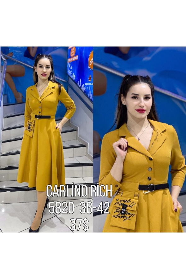 Carlino 5820 SARI Kadın Elbise resmi