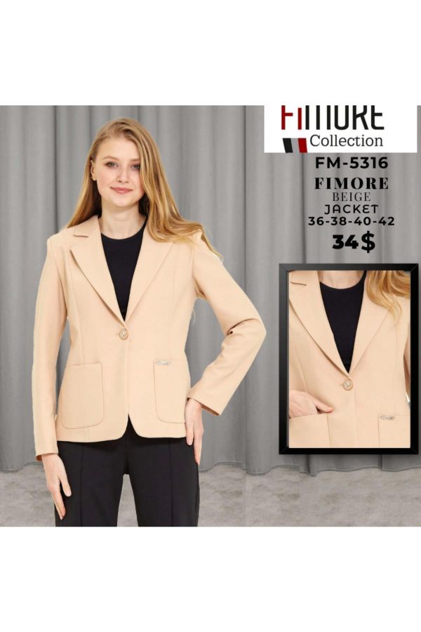 Fimore 5316 BEJ Kadın Ceket resmi